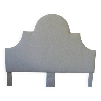 160 headboard upholstered in off-white bouclé fabric