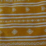 Kilim yellow and white handmade carpet , 60x105cm