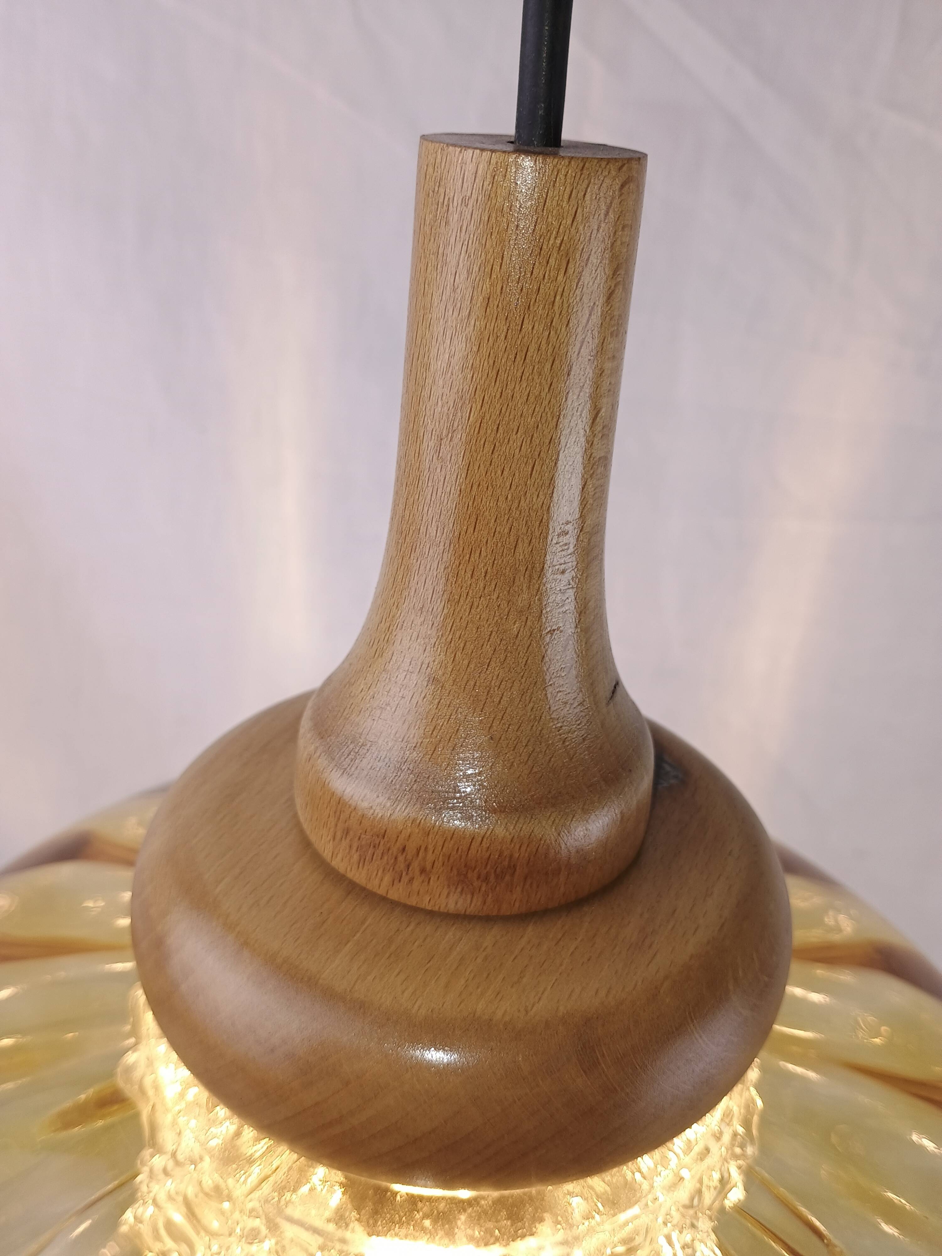 Vintage Scandinavian pendant light Orrefors – Carl Fagerlund Sweden, 1960s