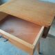 Vintage wooden compass foot bedside table