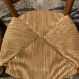 Set of 4 straw chairs