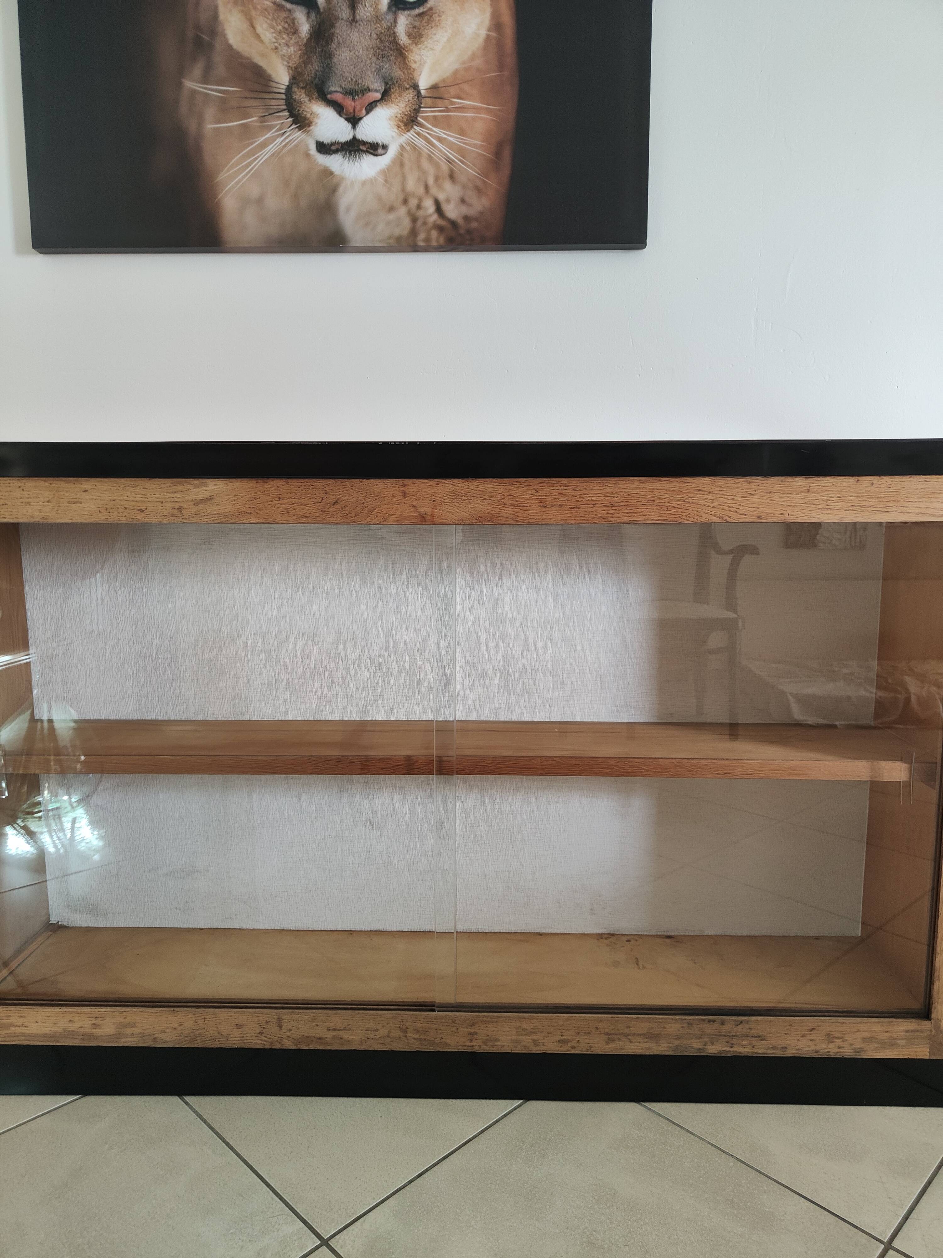 Solid wood cobbler's display case