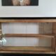 Vitrine de sabotier en bois massif