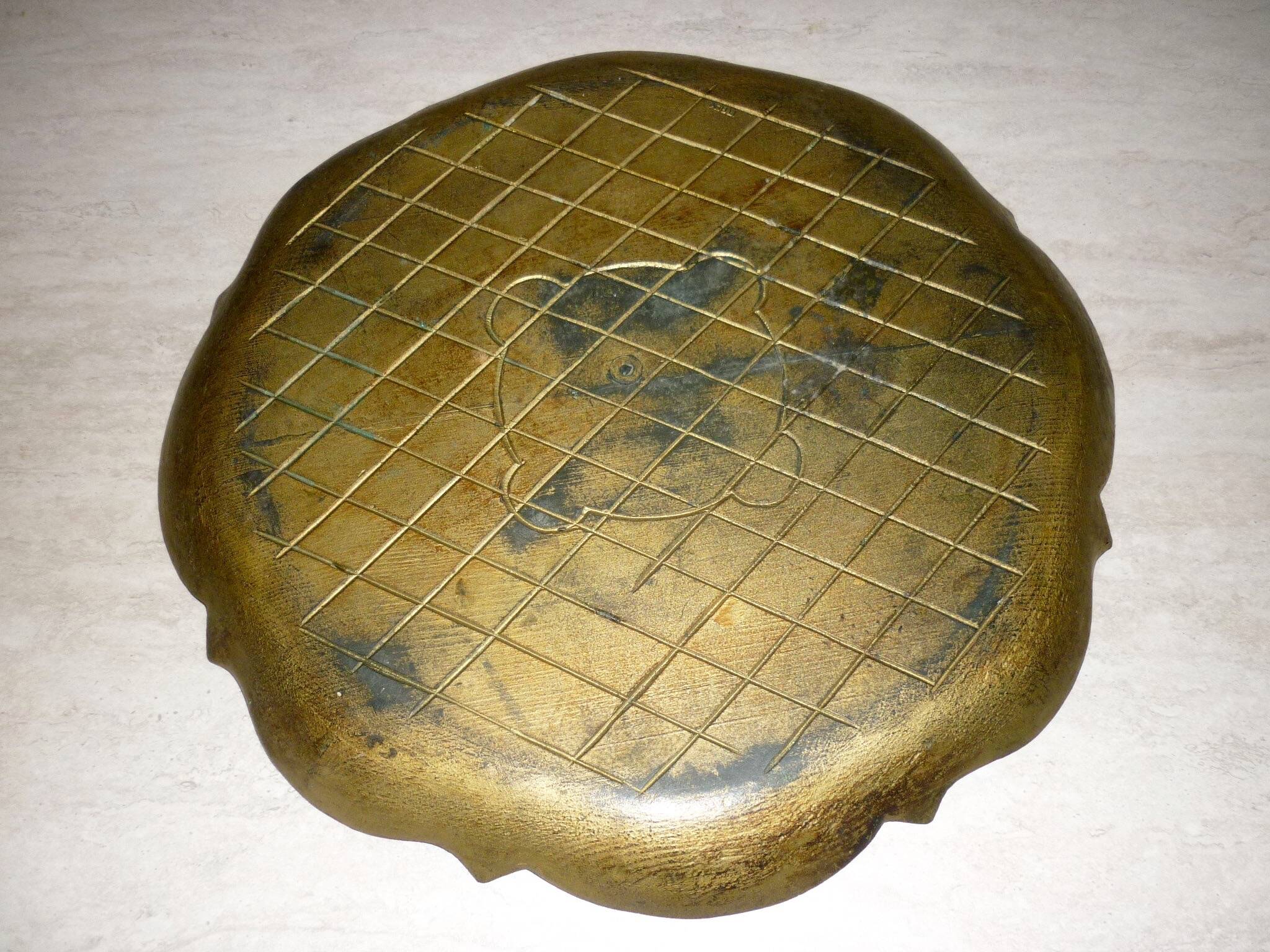 Round Florentine tray Ø 39 cm