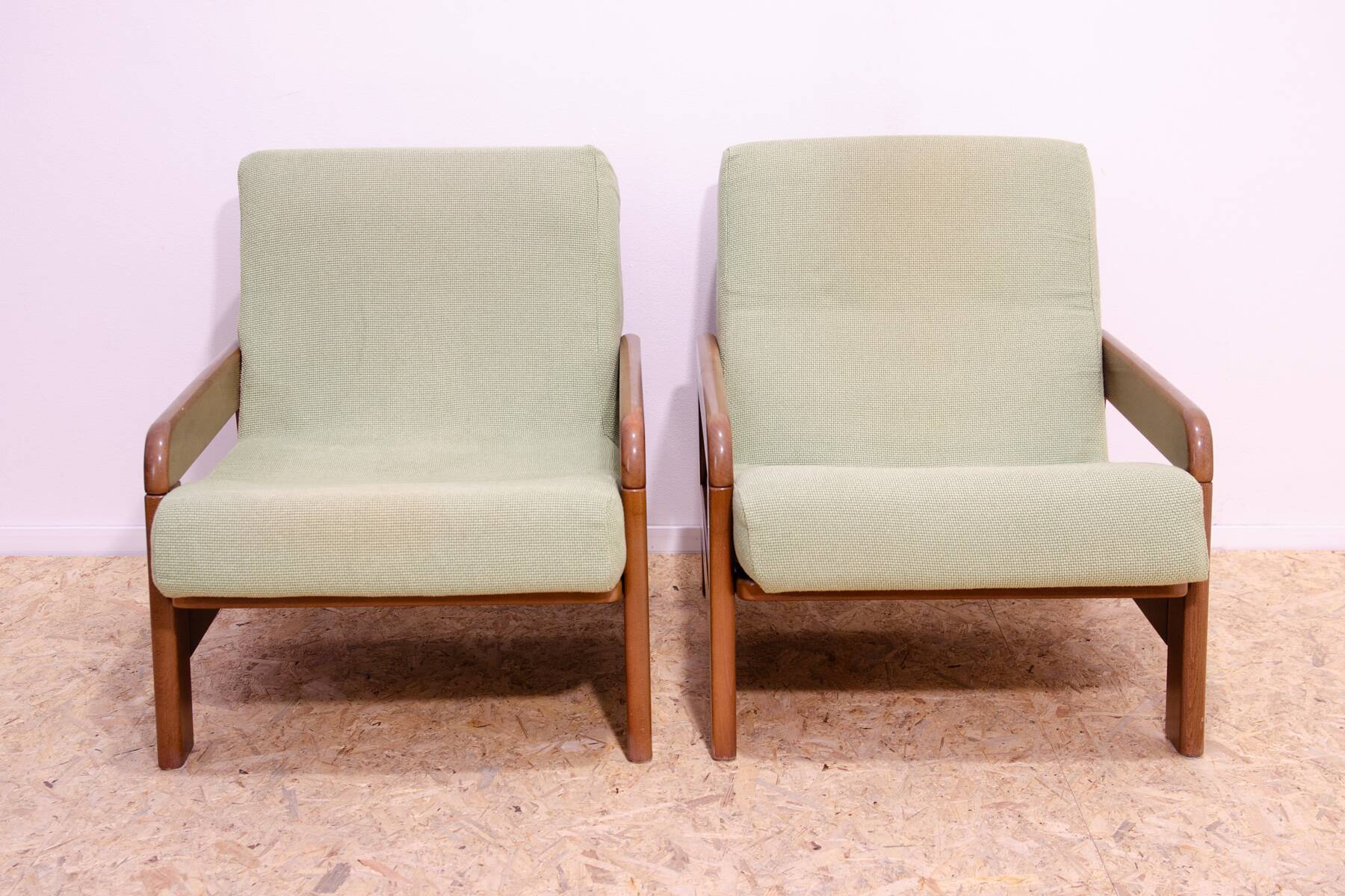 Fauteuils vintage de style scandinave, années 1980, set de 2