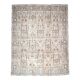 1960s Vintage Persian Handmade Wool Cotton Grey Area Rug 297x375