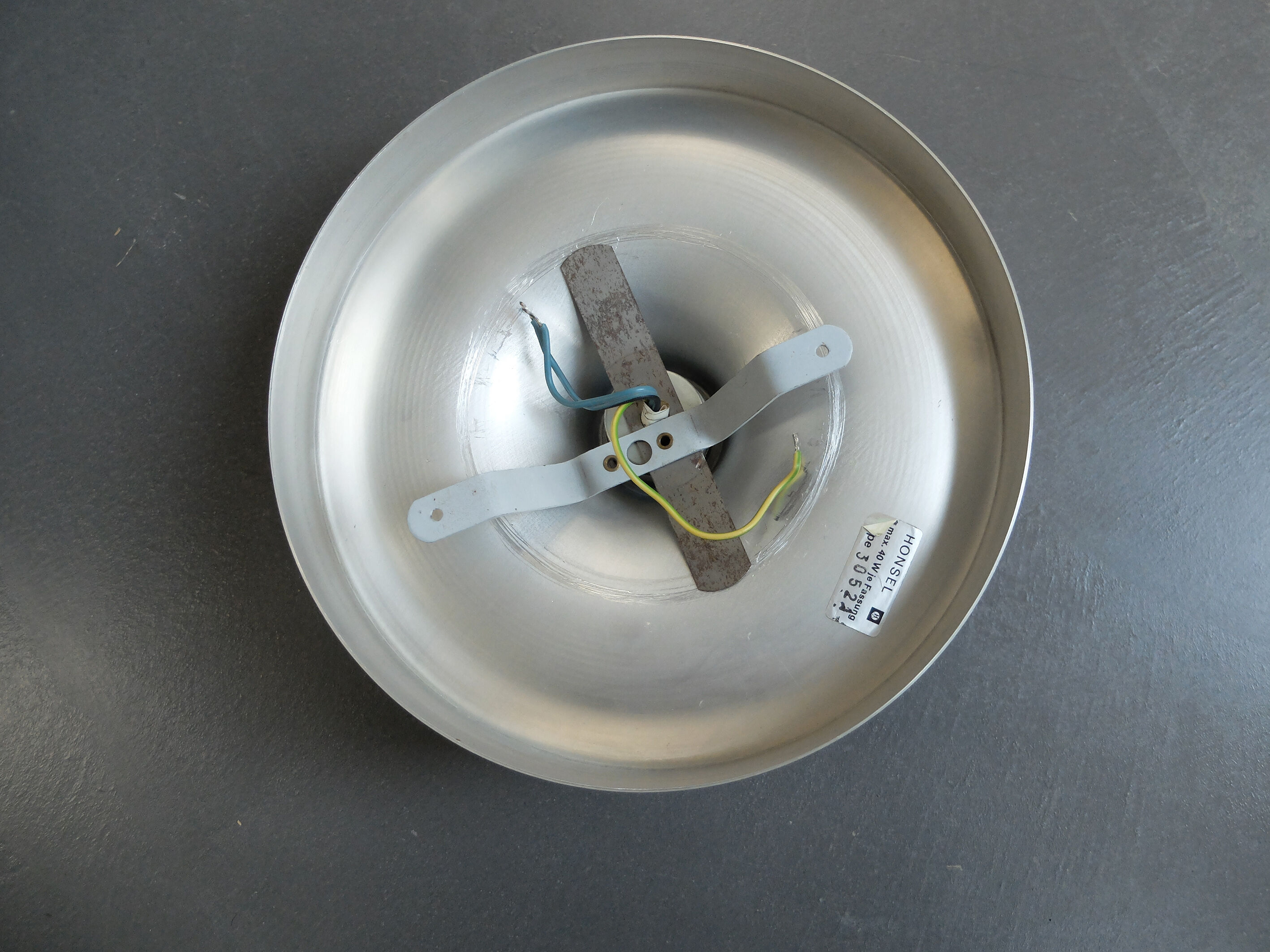 Small space age Applie by Honsel Leuchten Aluminium, Flush Light