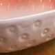 Strawberry-shaped earthenware salad bowl