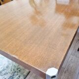 Table à manger design bois et inox