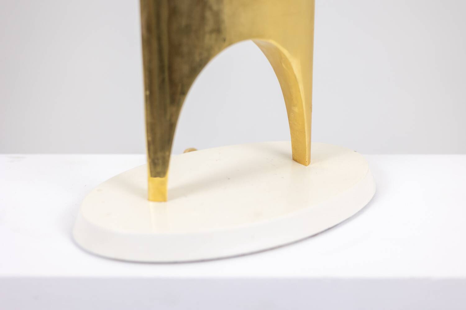 H-shaped gilt bronze lamp. 20th century.