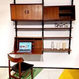 Vintage design modular wall unit