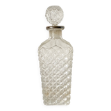 Carafe vintage bouchon boule col argenté