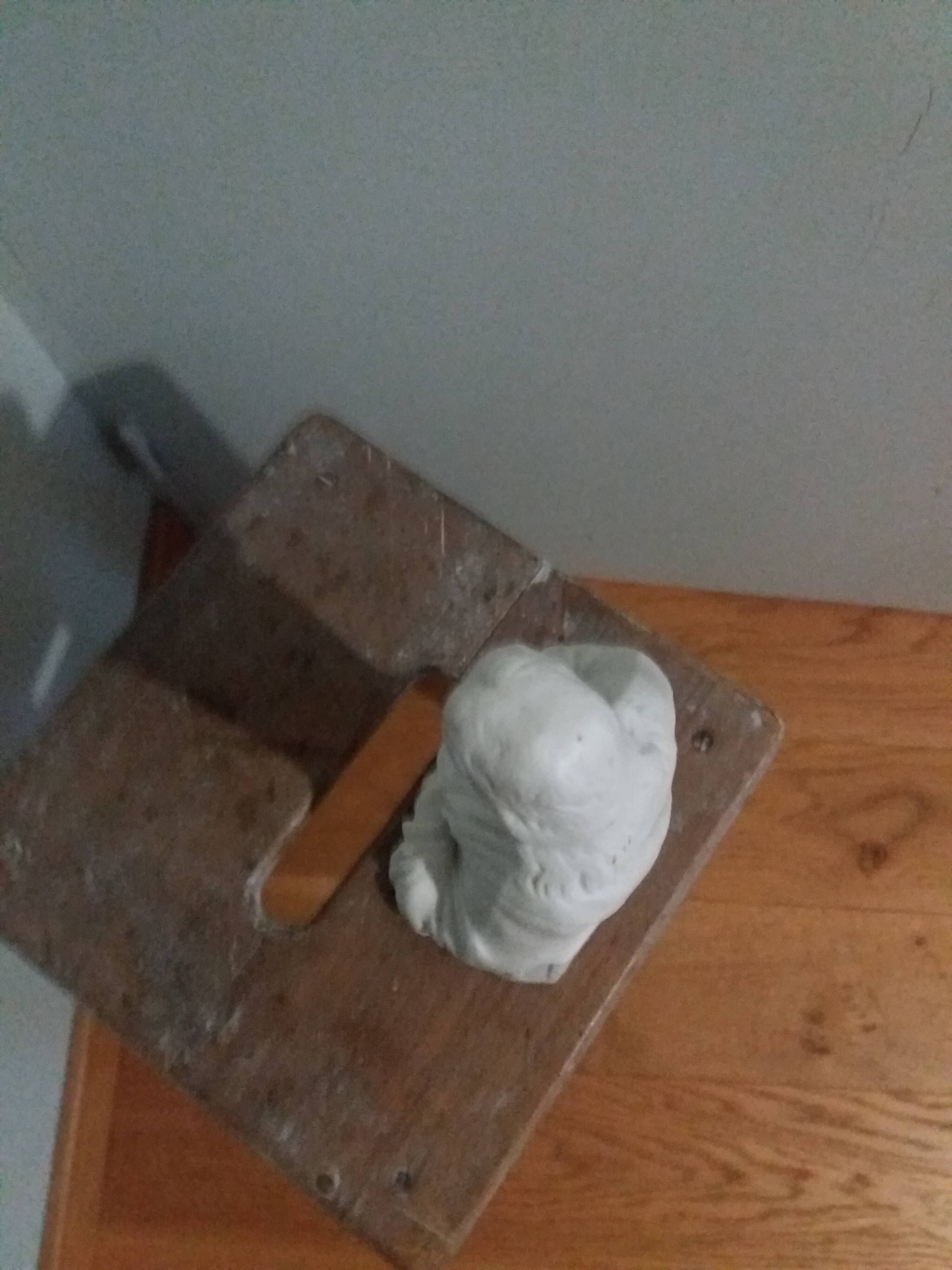 Religious statue, Jesus Christ in biscuit by Mauger and Pezé.