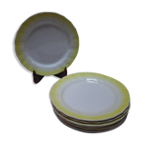 8 Sarreguemines dessert plates