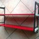 Carmine red wall flooring by Schubert Werk / vintage 60s-70s