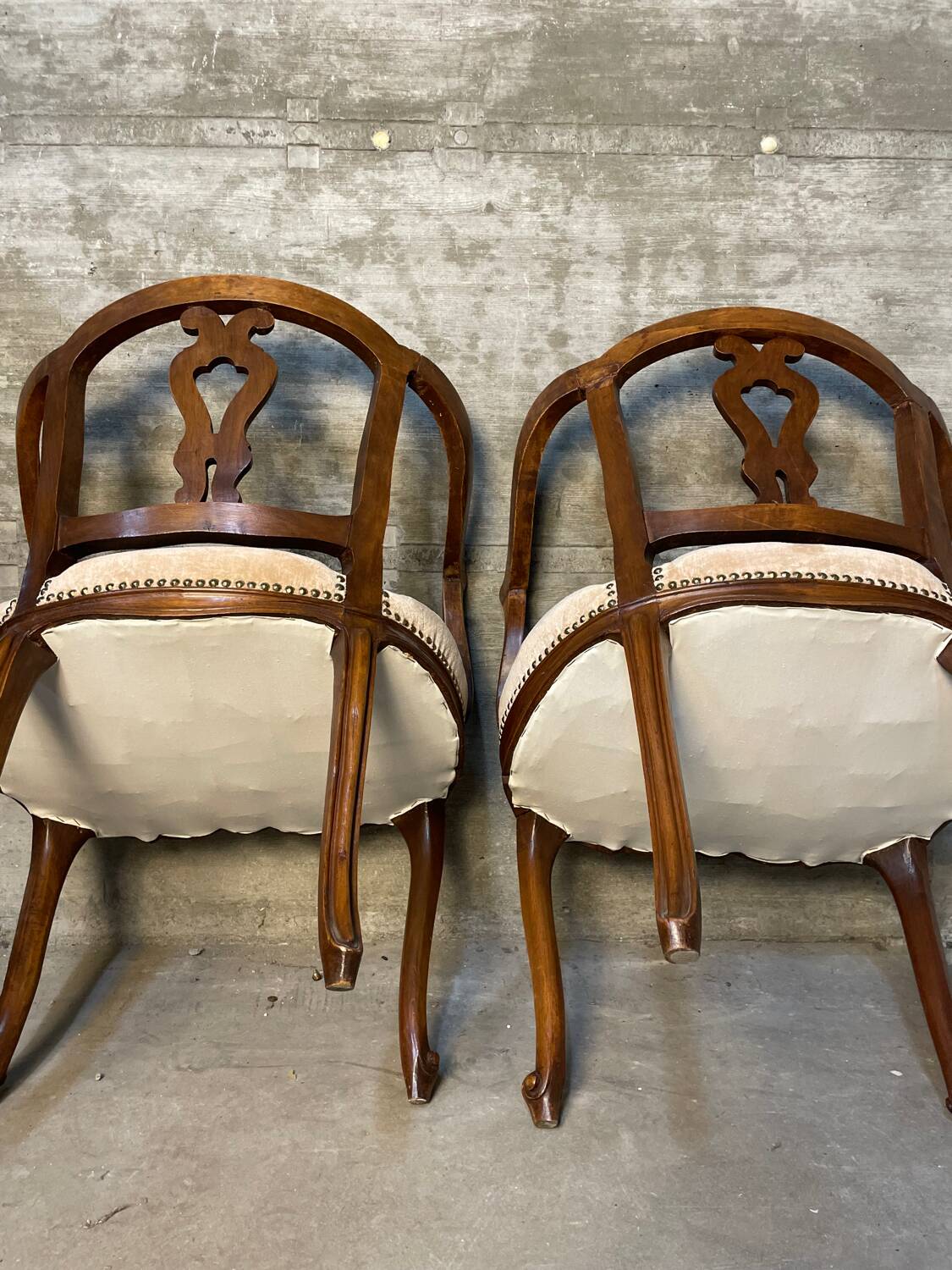 Pair of Venetian armchairs