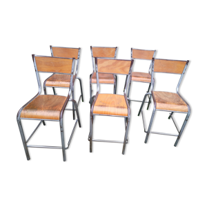 Lot chaises d'école de laboratoire