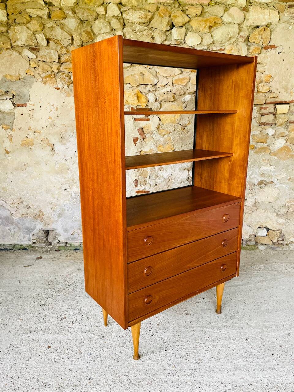 Vintage teak wall unit, circa 1960's