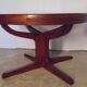 Round table central feet with 2 extensions of the 70s / 80s