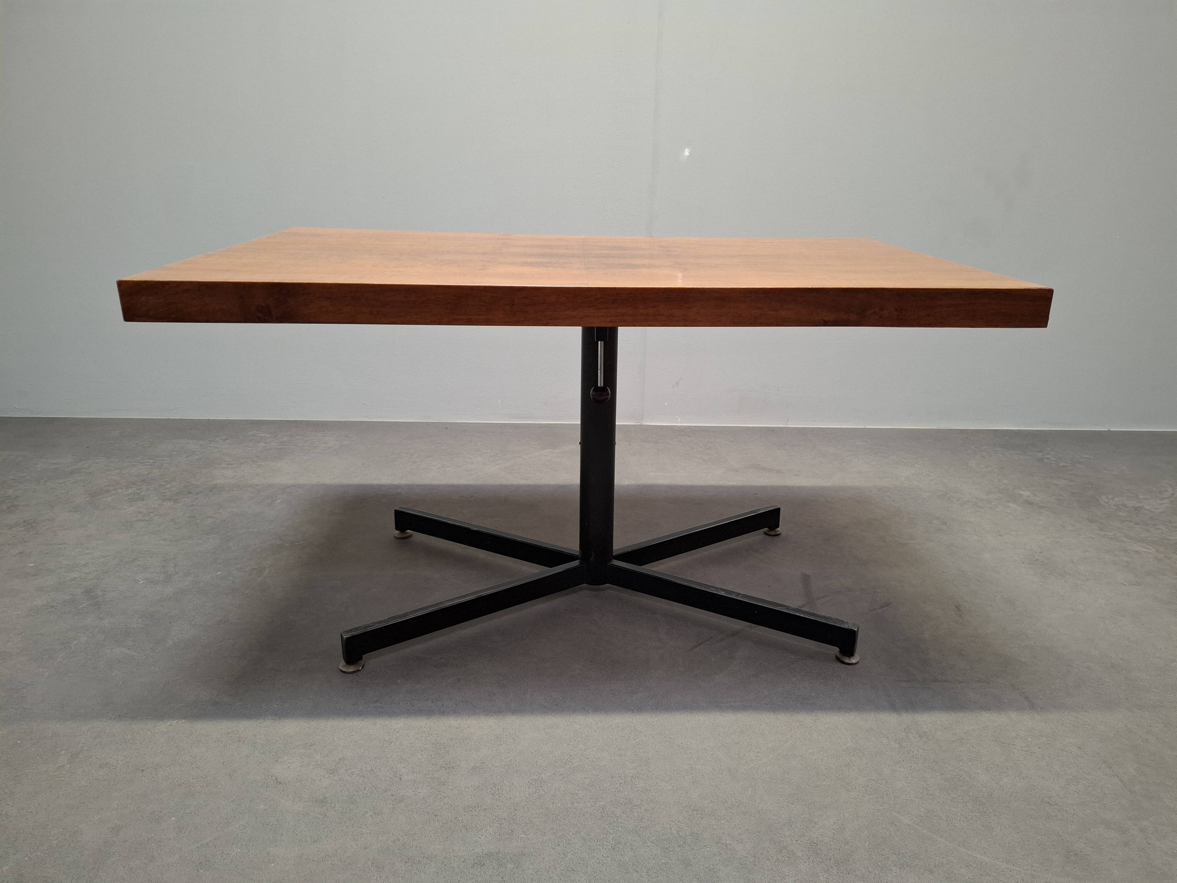 Height Adjustable Oak Table by ILSE Möbel, Germany, 1970s, Mid-Century