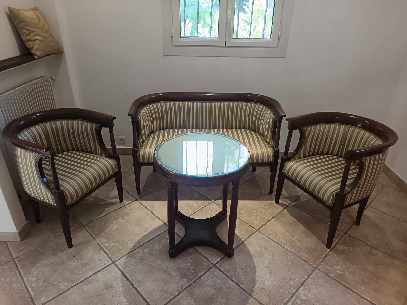 Settee salon Jacob & Josef Kohn Vienna – Sofa + 2 armchairs – Art Nouveau