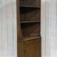 ERCOL English elm corner cabinet from the 1970s