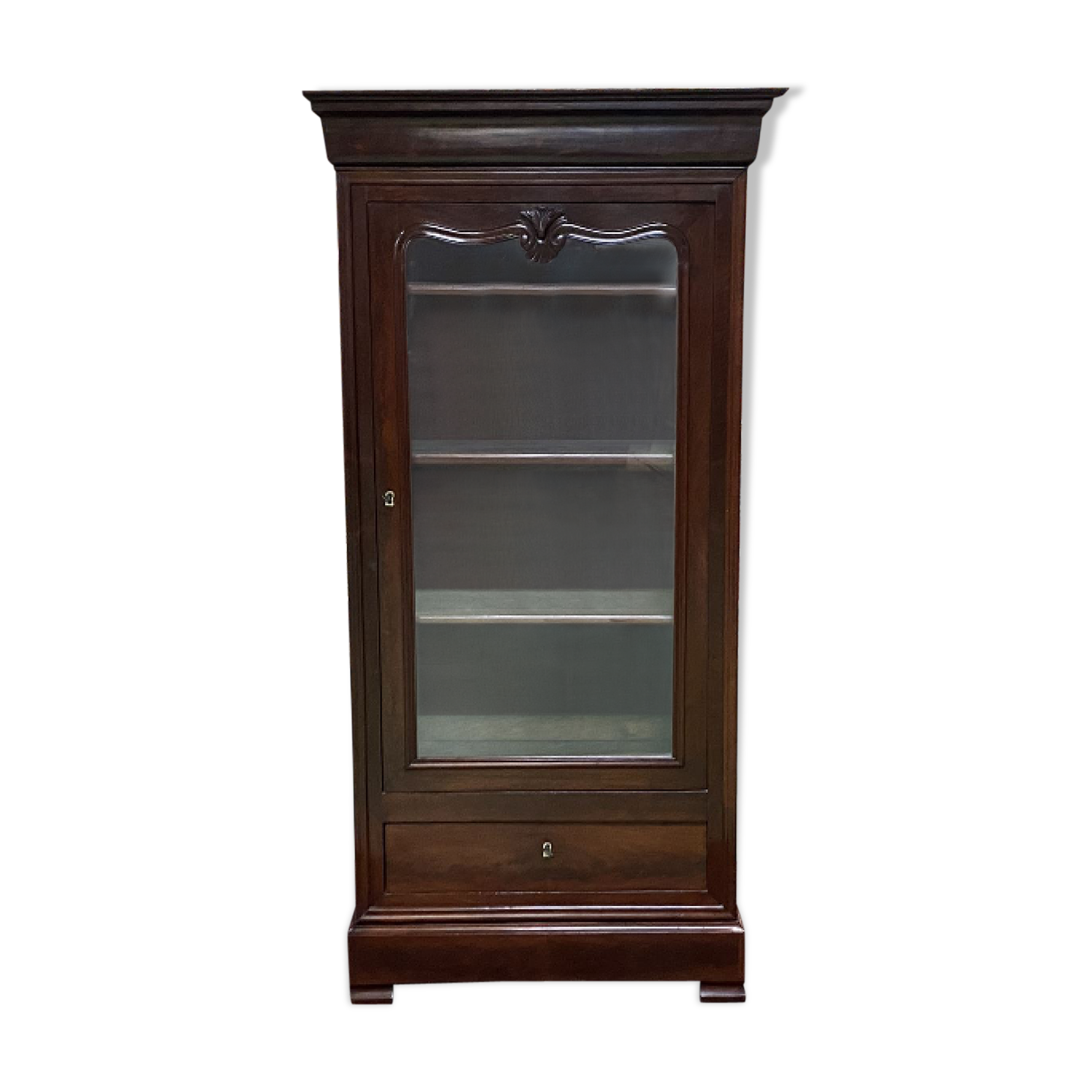 Louis Philippe Library late 19th in mahogany