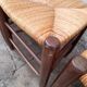Série de 10 chaises paillé rustique anciennes