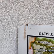 Carte politique de France vintage