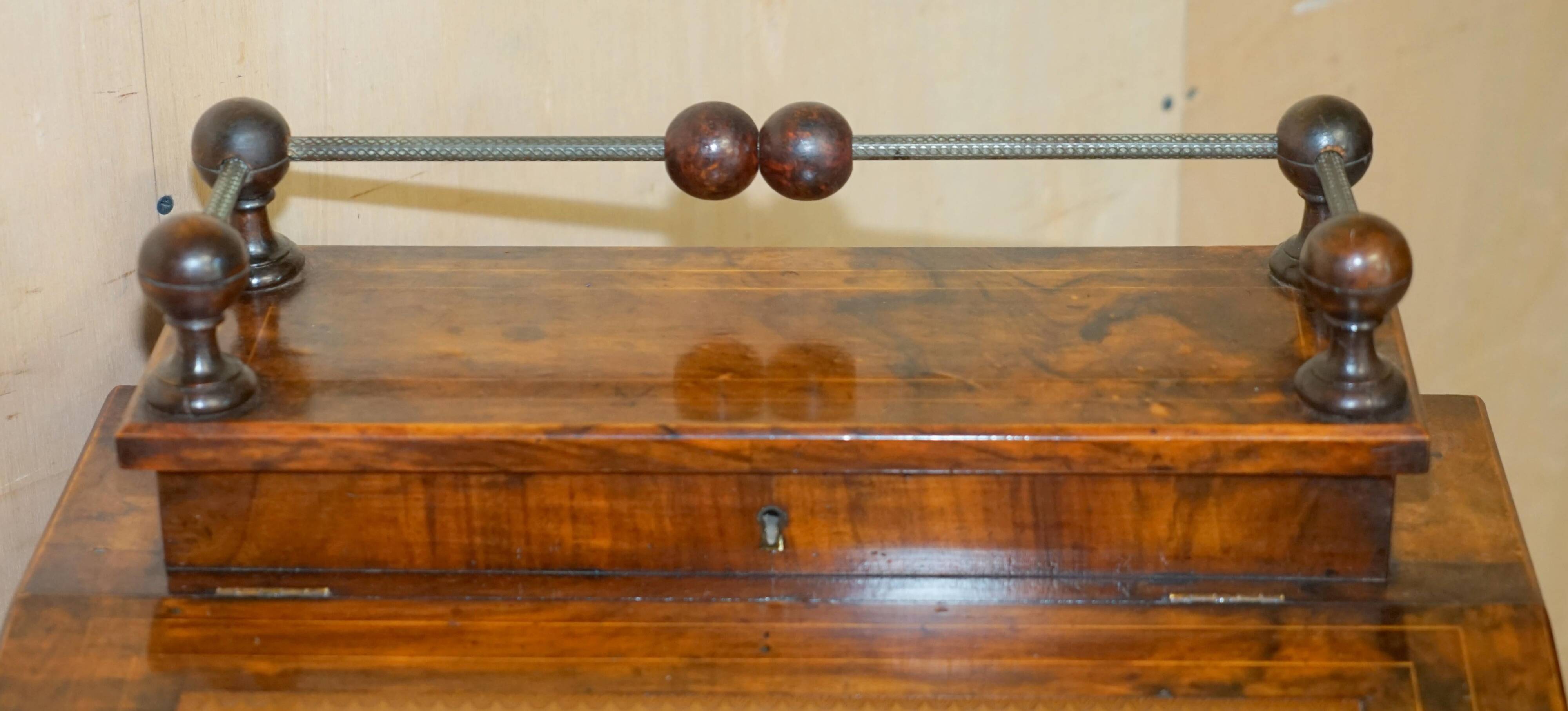 Pair of fully restored antique Davenport desks.