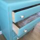 Commode vintage 4 tiroirs pieds compas
