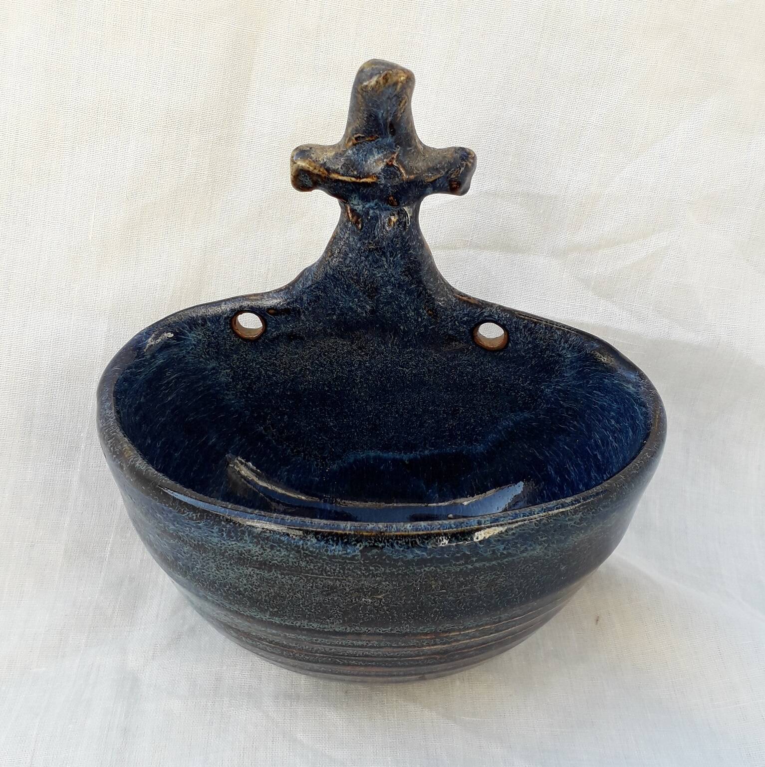 Salt cellar in stoneware
