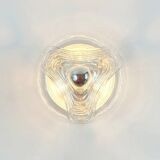 Paire de grands plafonniers « Wave » par Koch & Lowy pour Peill & Putzler, années 1970