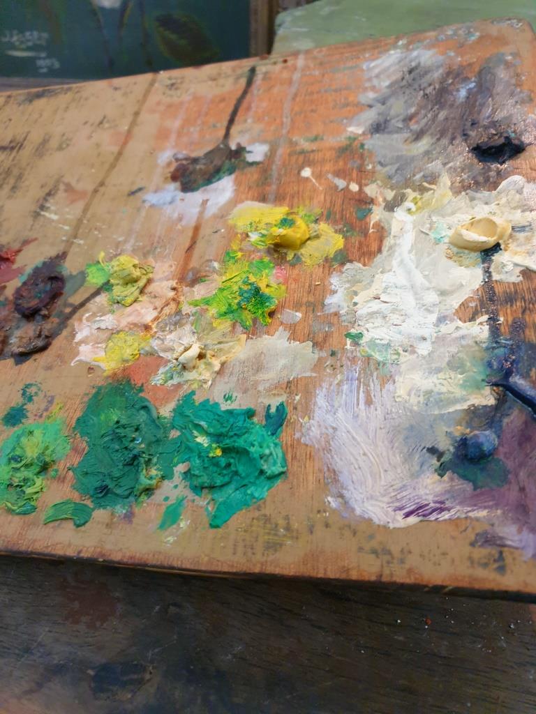 Ancient painter's palette
