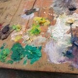 Ancient painter's palette