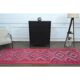1970s Vintage Turkish Hand-Knotted Wool Cotton Pink Runner Rug 91x312