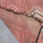 Tapis Marocain Rose Vintage - 390 x 166 cm
