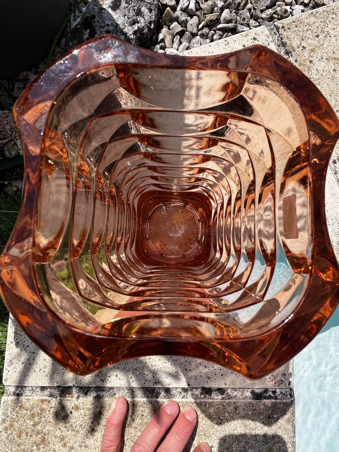 Rosaline Luminarc Glass Vase – 1970s – Verrerie d'Arques