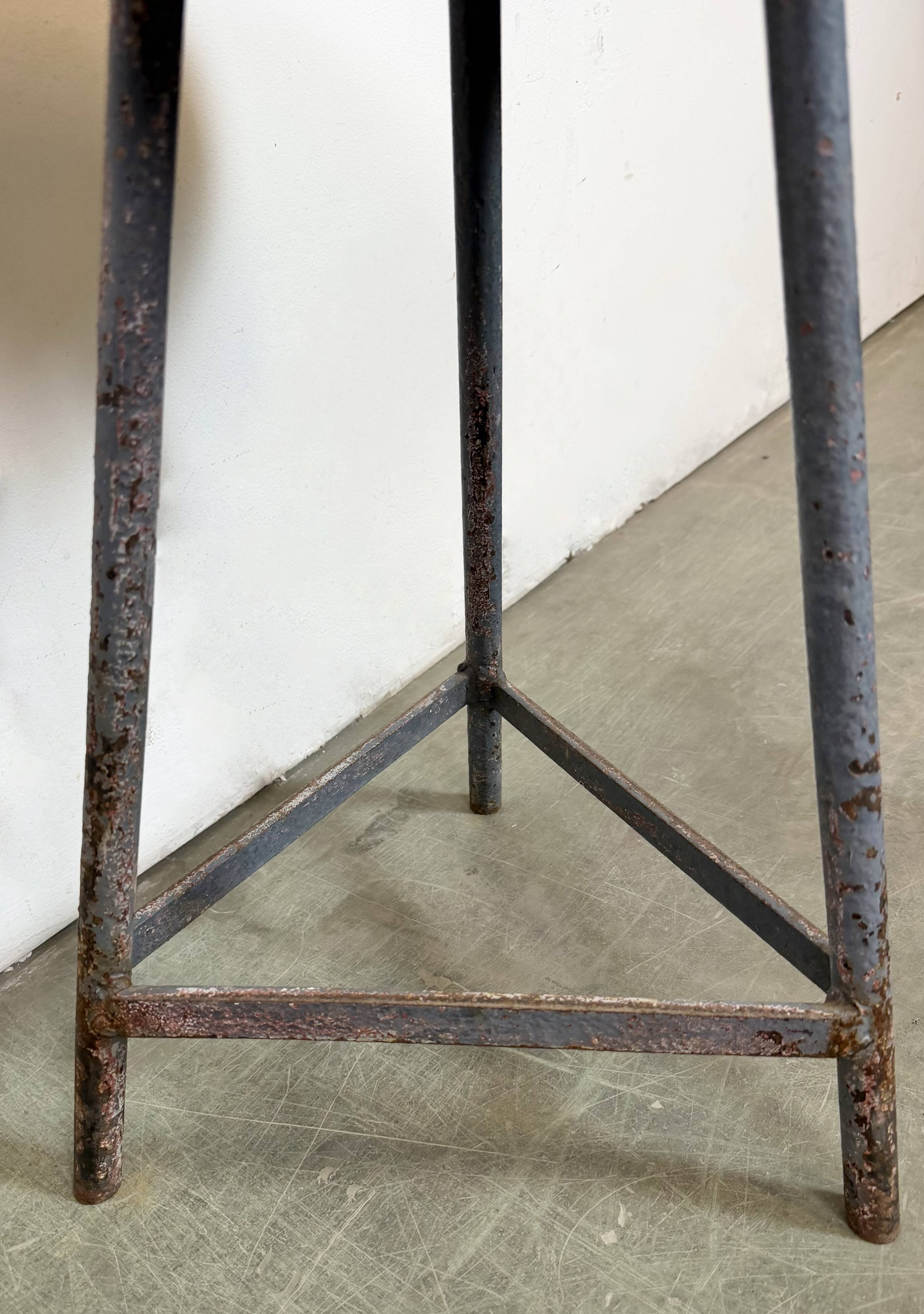Grey Industrial Workshop Stool, 1960s