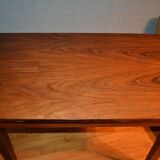 Dark wood work table