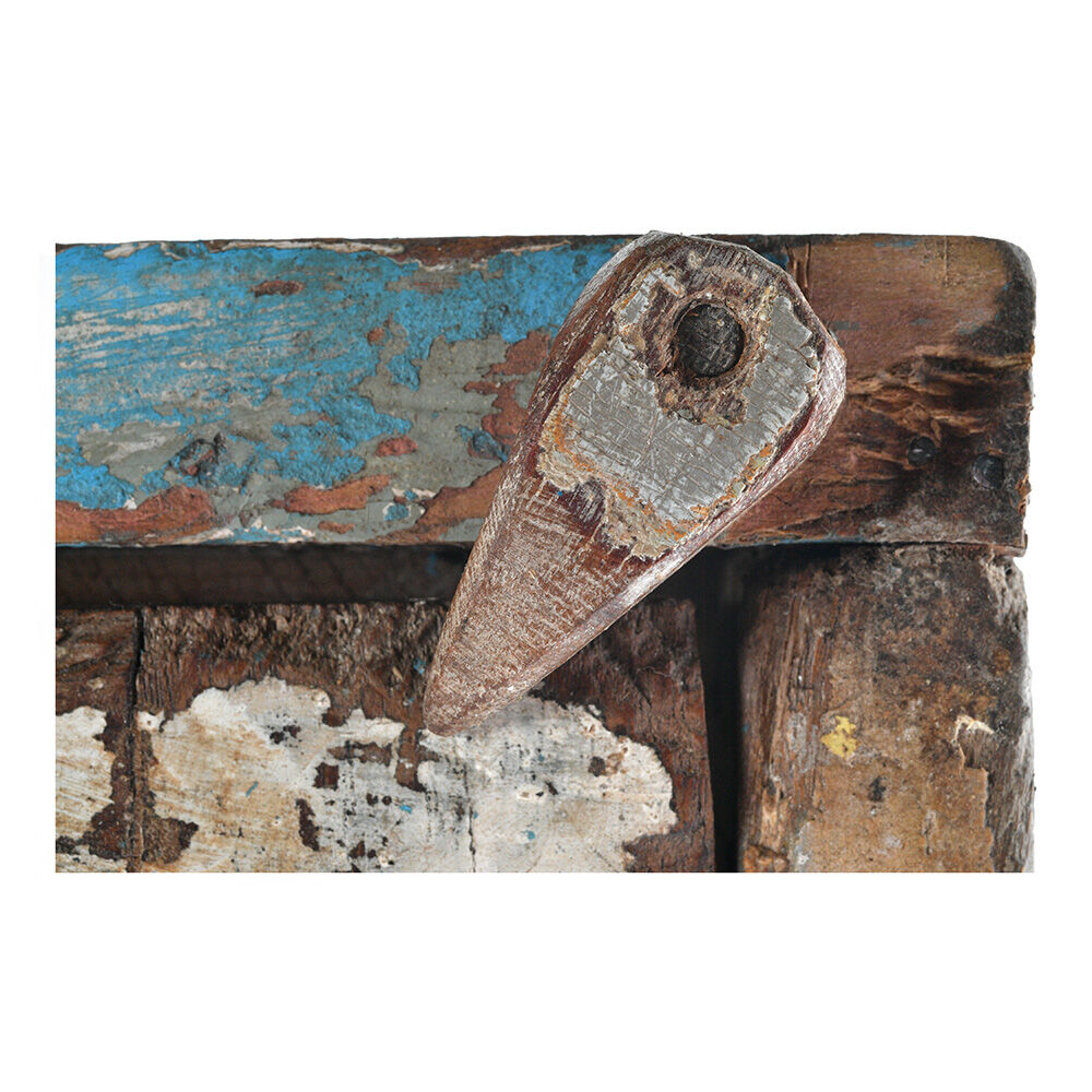 Skated wooden showcase