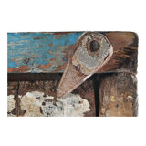 Skated wooden showcase