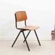 Galvanitas S35 oak and brown chair