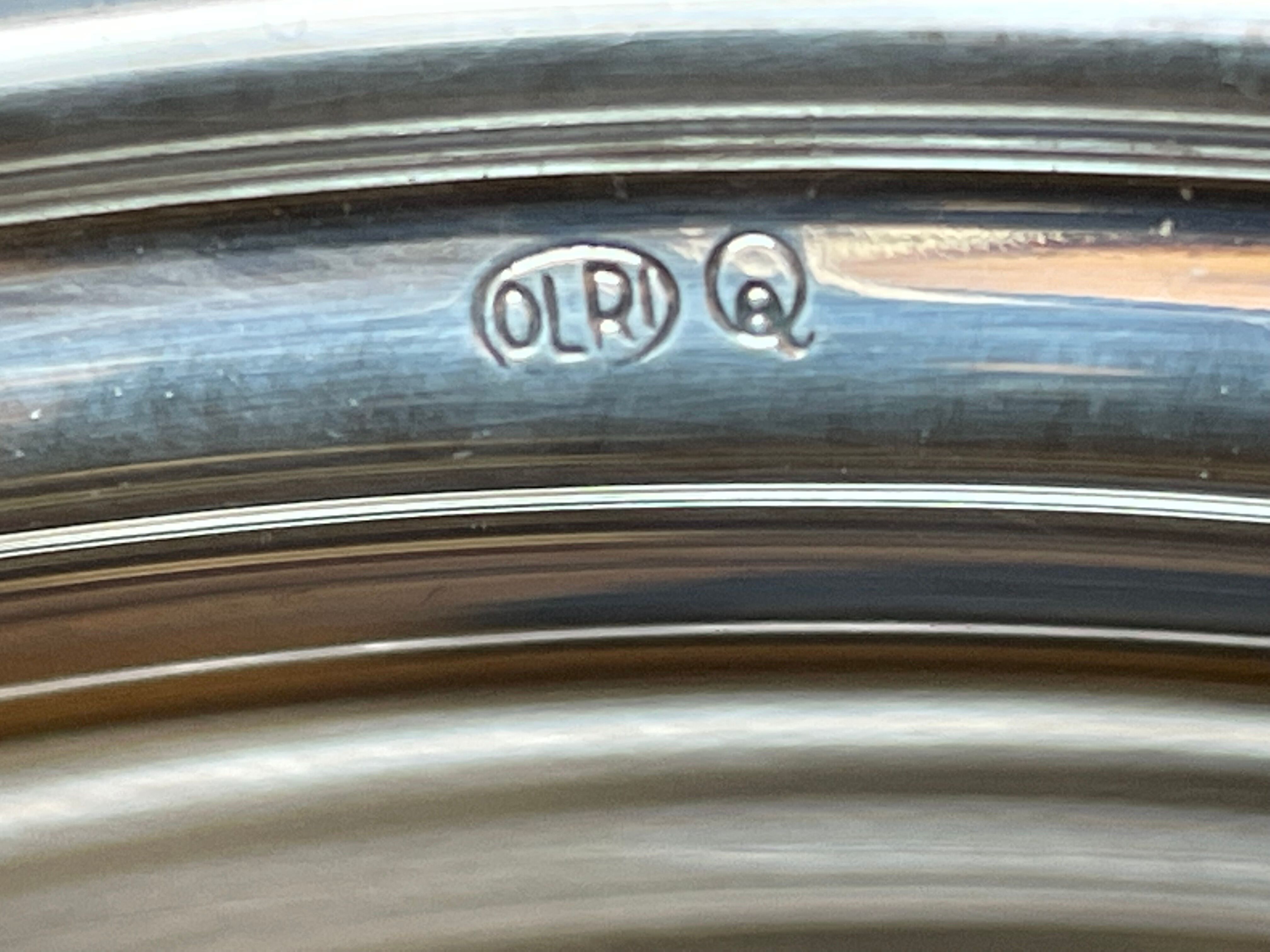 Rino Greggio - OLRI and Pyrex - Large serving dish - Modern - Silver metal, Glass