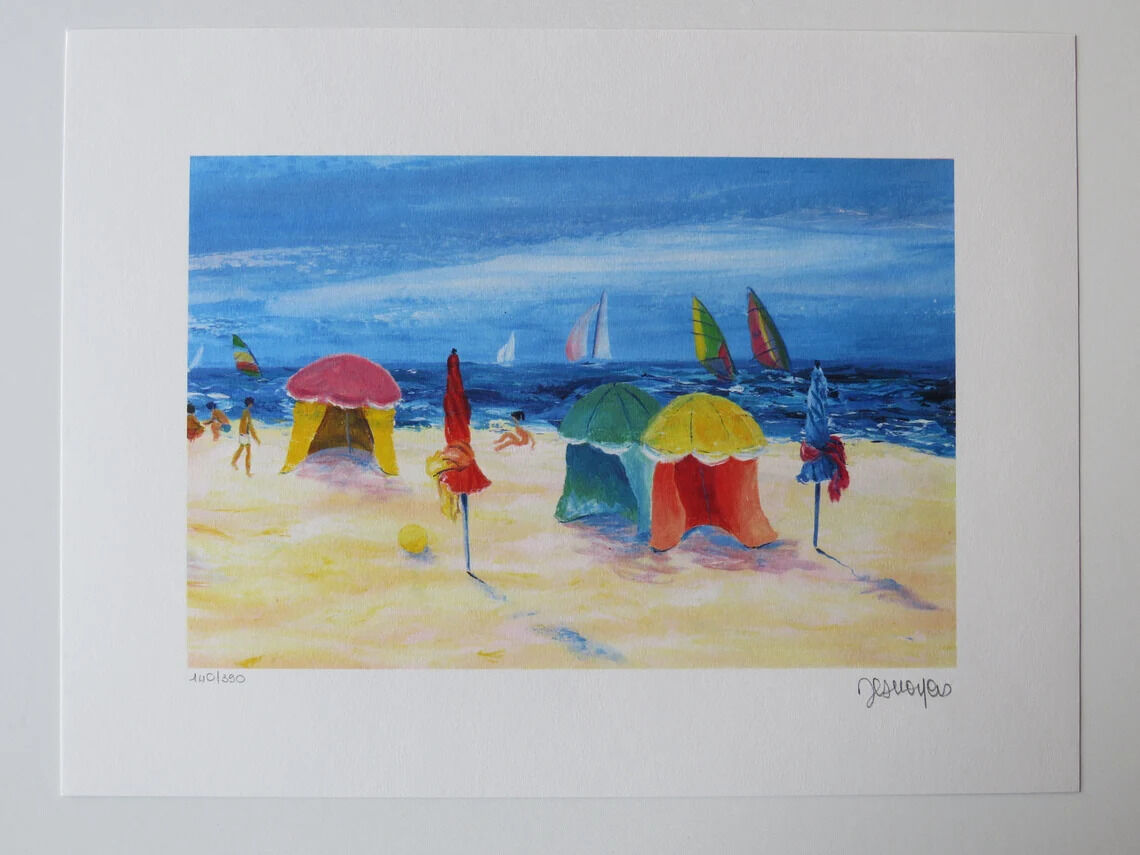 Painting "activities at the beach"