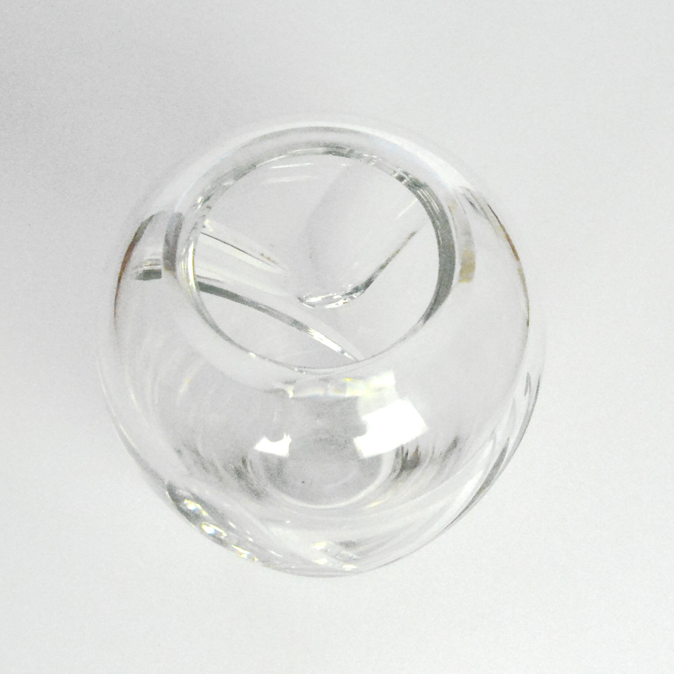 1980s crystal vase, Royal Doulton, UK