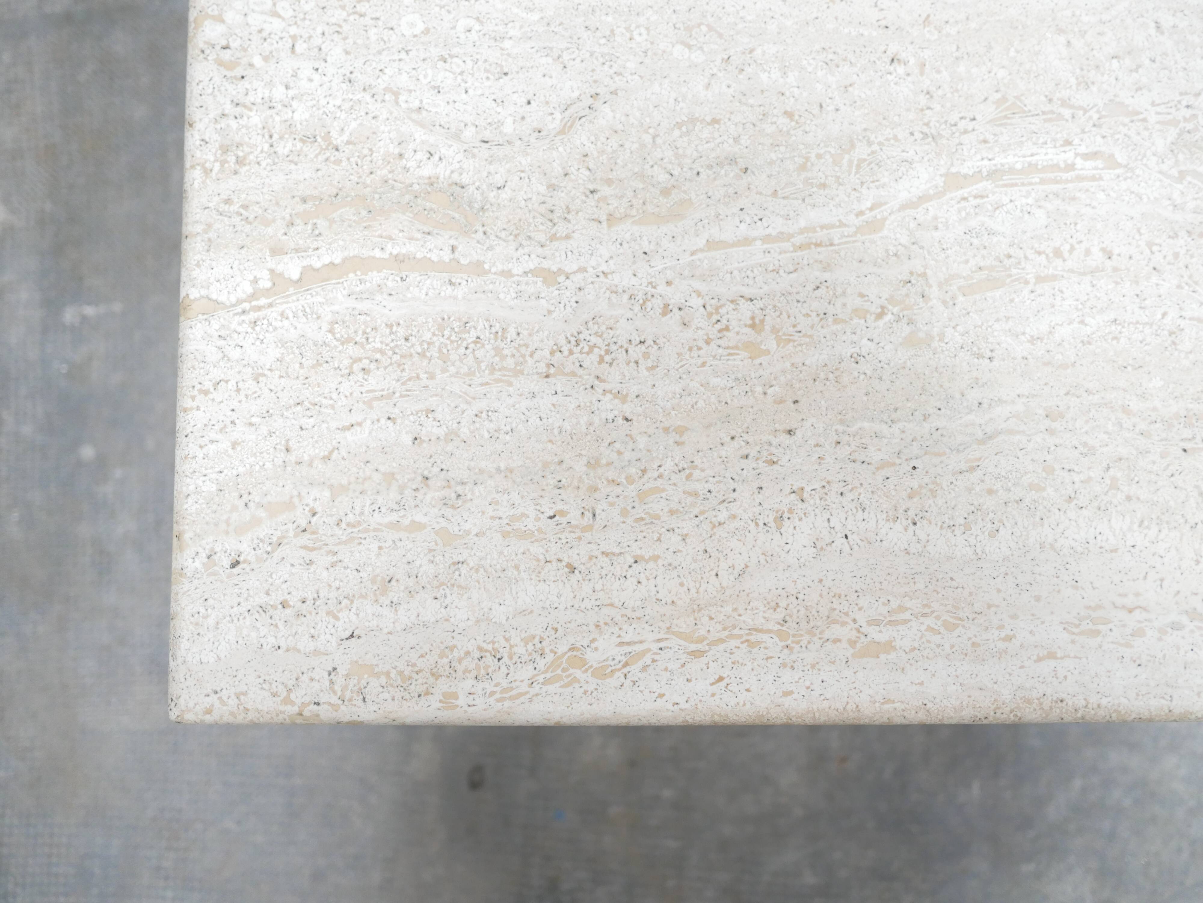 Vintage travertine coffee table
