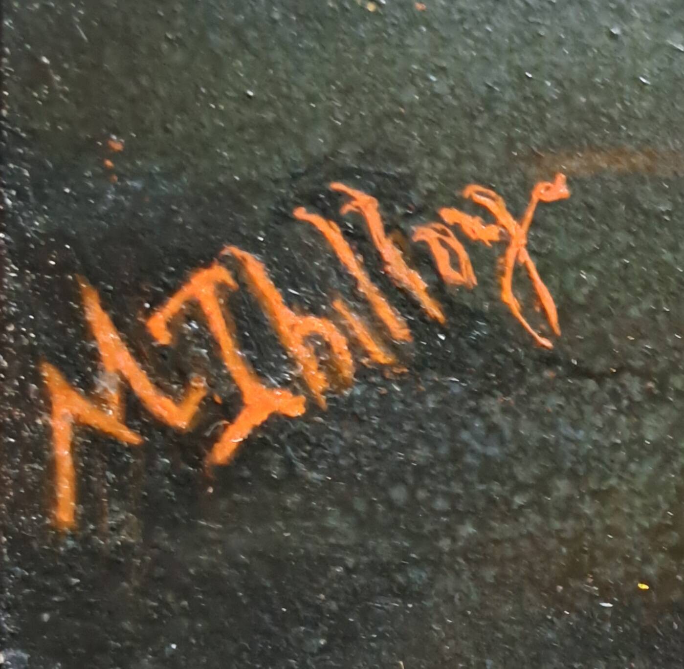 Impressionist painting, oil on wood, 19th century - Signed marine