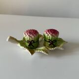 Salt and pepper shaker, asparagus barbotine
