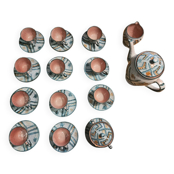 Humbert Pittari coffee service set in Vallauris